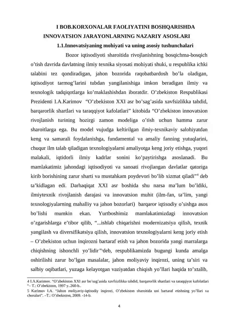 MINTAQADA INNOVATSION IQTISODNI RIVOJLANISHI VA UNI STRATEGIK RIVOJLANISH BILAN O'ZARO BOG'LIQLIGI 4