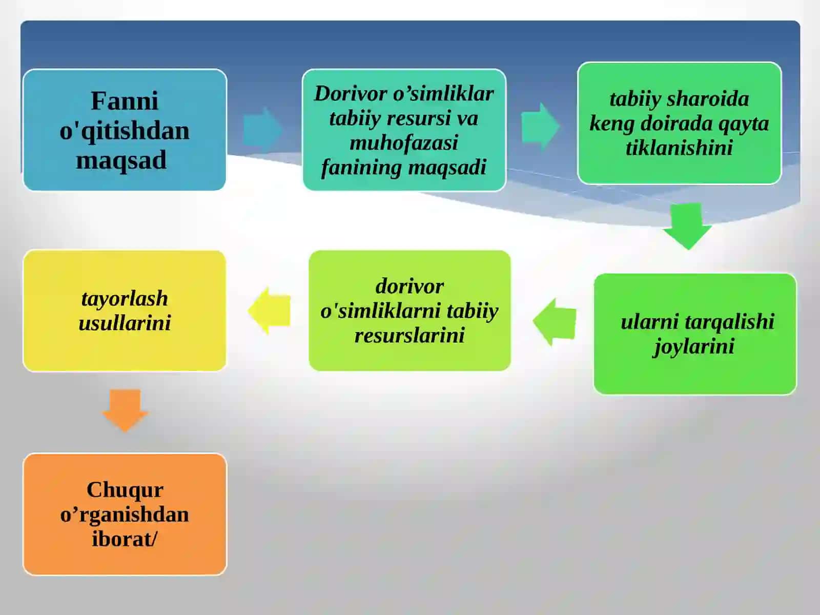 DORIVOR O’SIMLIKLAR RESURSLARI VA MUXOFAZASI 4