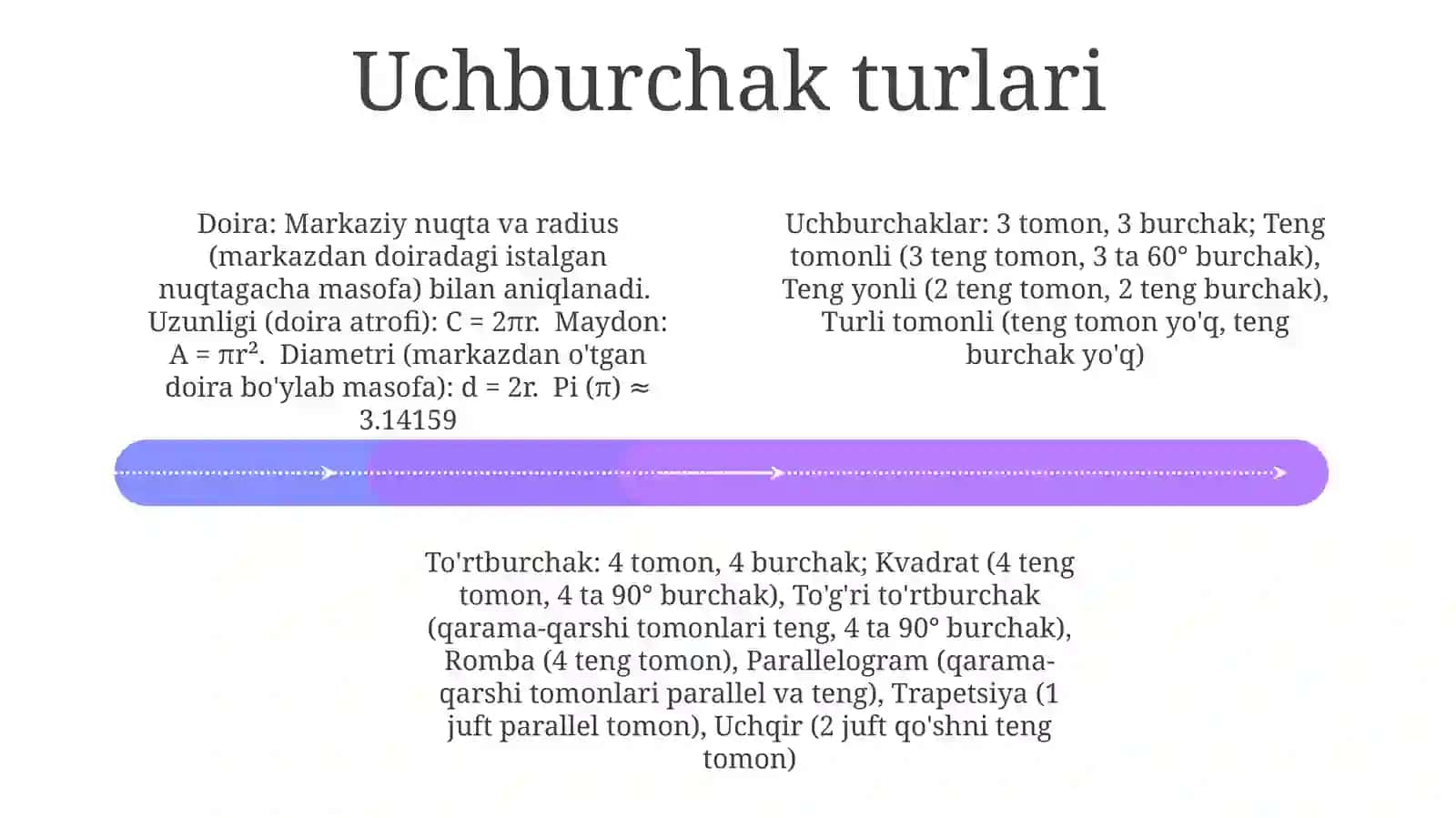 Uchburchak xossalari 4