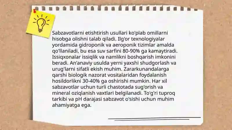 Sabzavotlar dunyosi haqida ochiq mashgulot 4