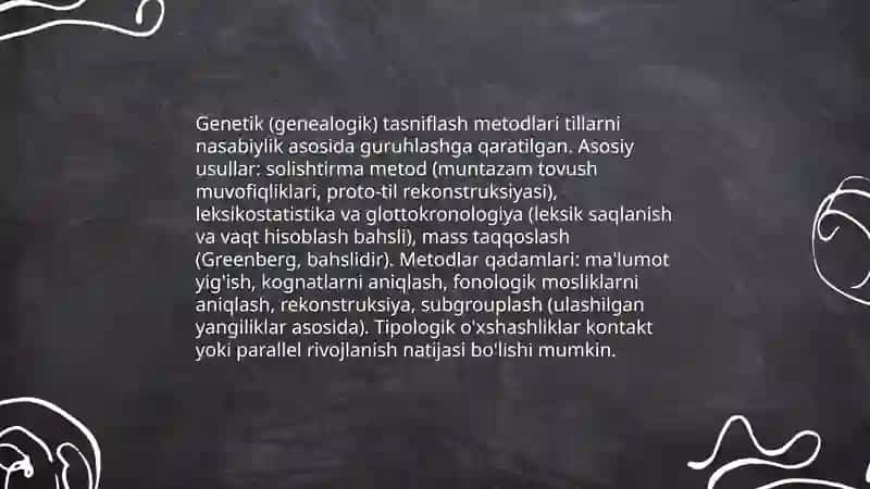 Dunyo tillarining tasnifi 4