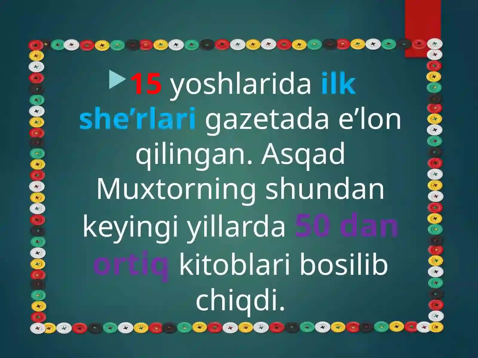 ASQAD MUXTOR hayoti va ijodi 4