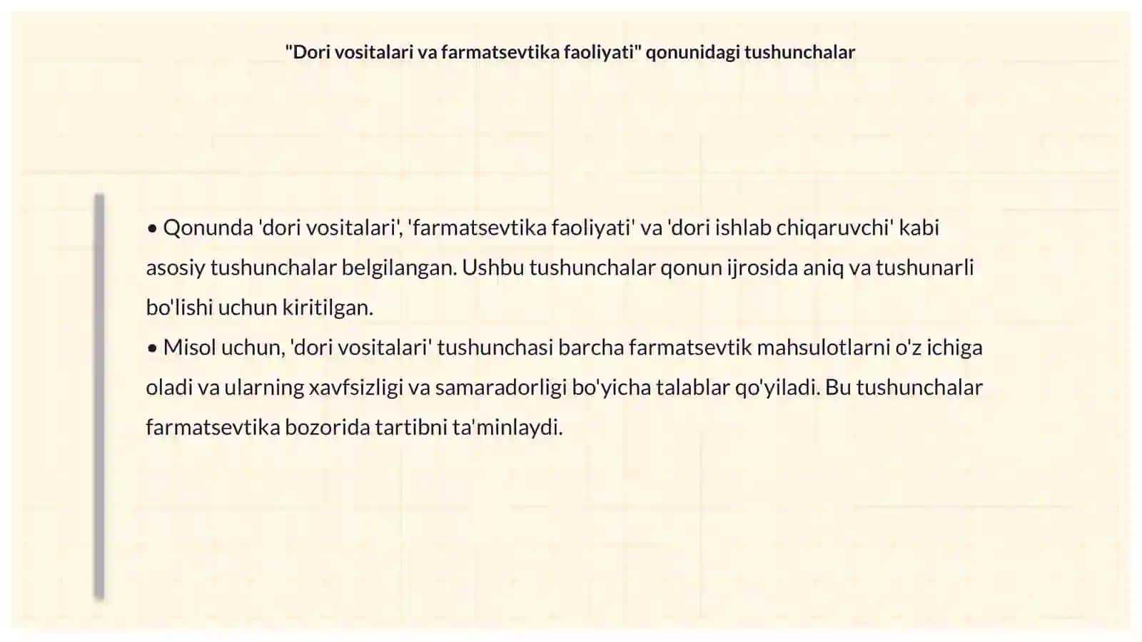 Dori vositalari va farmatsevtika faoliyati haqida qonun va unga kiritilgan o'zgartirishlar va qo'shimchalar tahlili 4