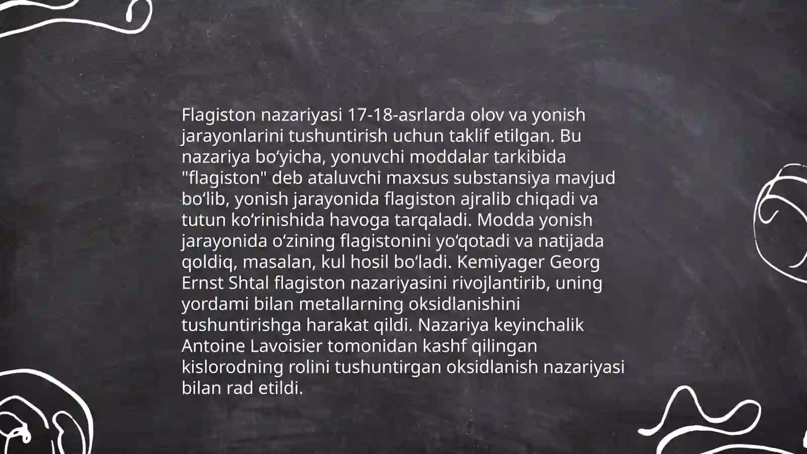 Flagiston nazariyasining vujudga kelishi.A.Lavuzening unga qarshi kurashi va ilmiy yutuqlari 4