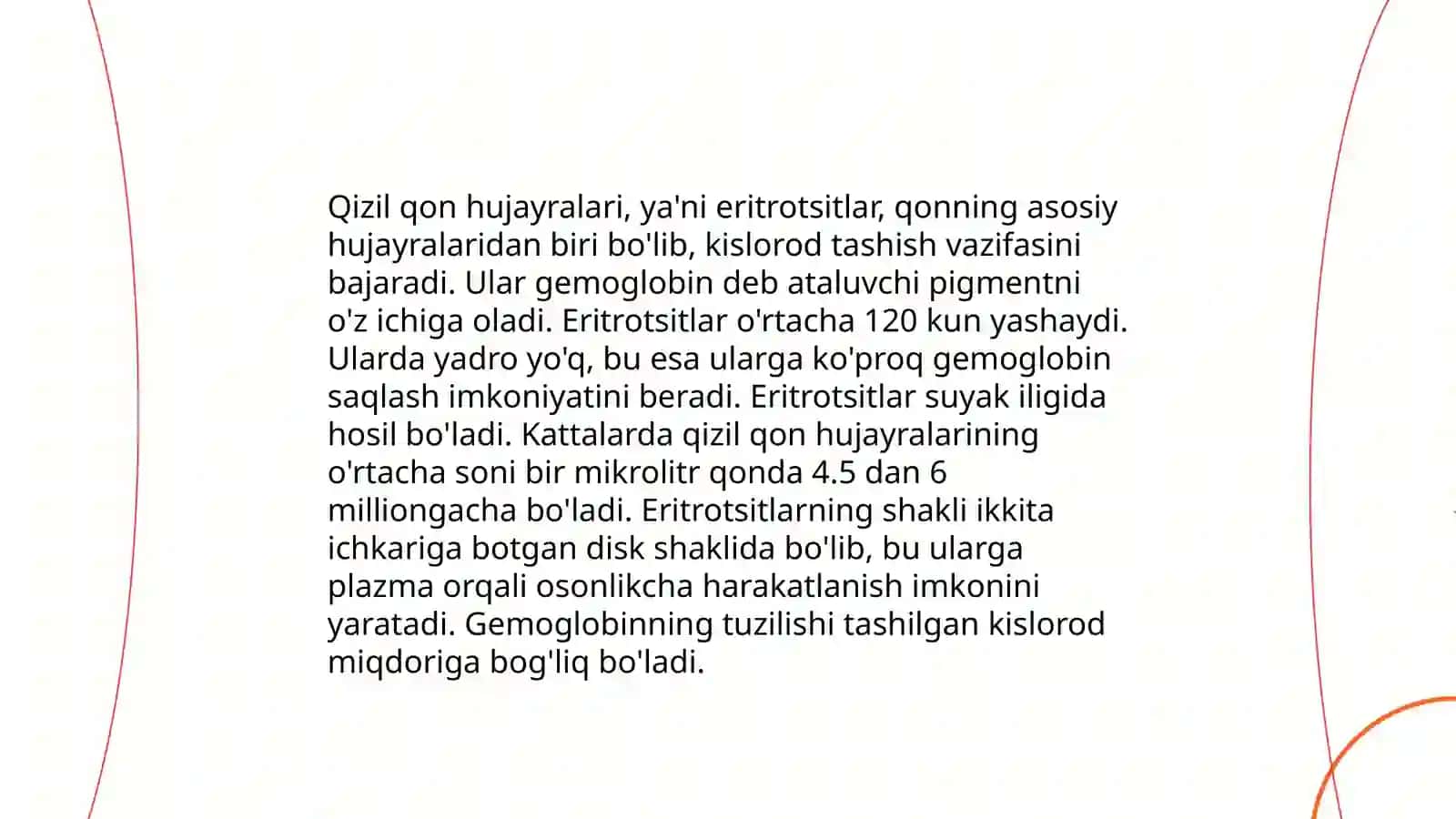 Qon va uning shaklli elementlari. Limfa 4
