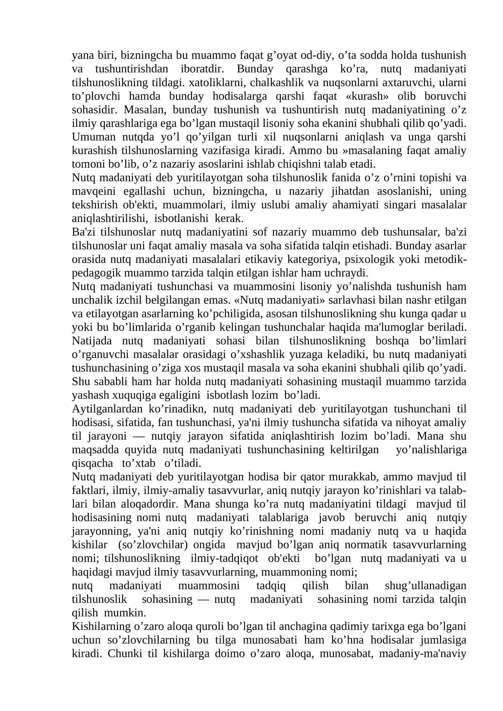 O’ZBEK NUTQI MADANIYATI MASALALARI 4