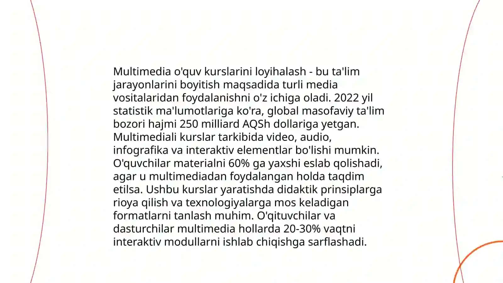 Pedagogik dasturiy vositalar yordamida multimediali oʻquv kurslarini yaratish 4
