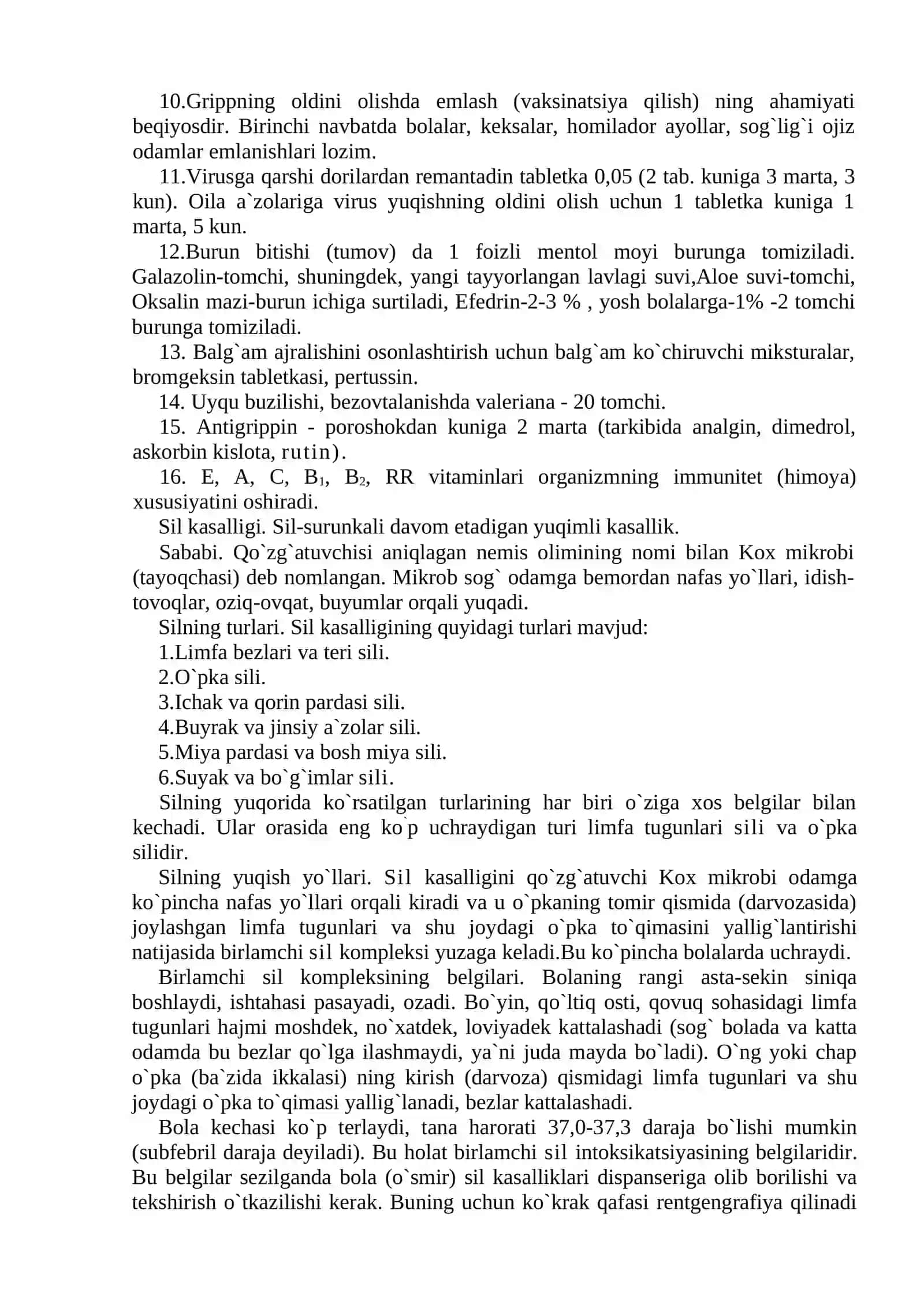 Nafas olish azolari, qon va bolalar infeksiyasi 4