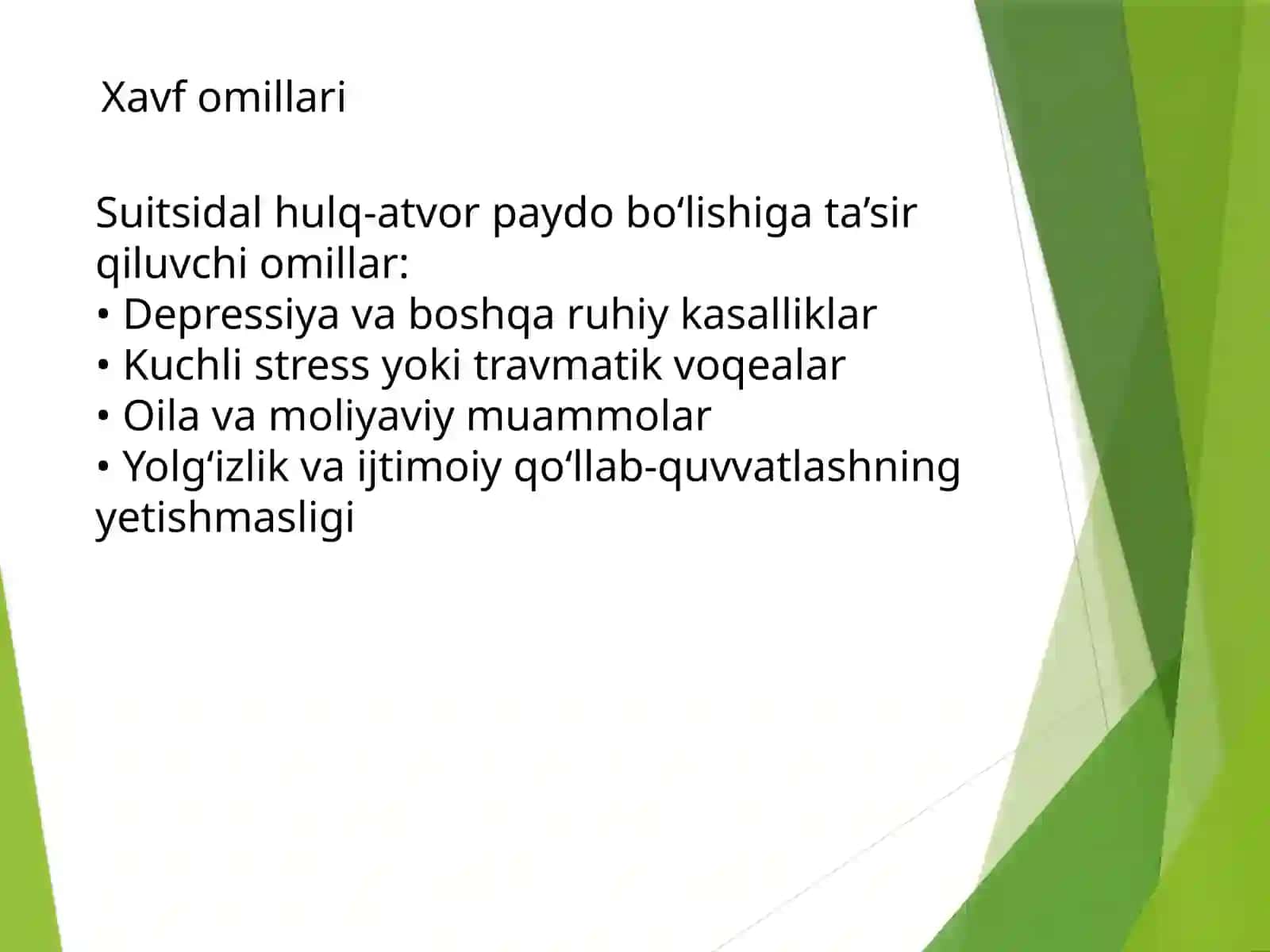 Suitsidal xulq-atvor 4