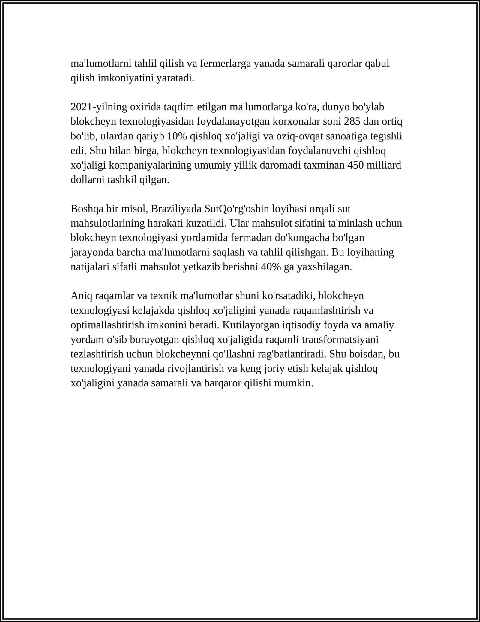 MILLIY IQTISODIYOTNI TURLI SOHALARDA BLOKCHEYN TEXNOLOGIYASIDAN FOYDALANISH YULLARI 4