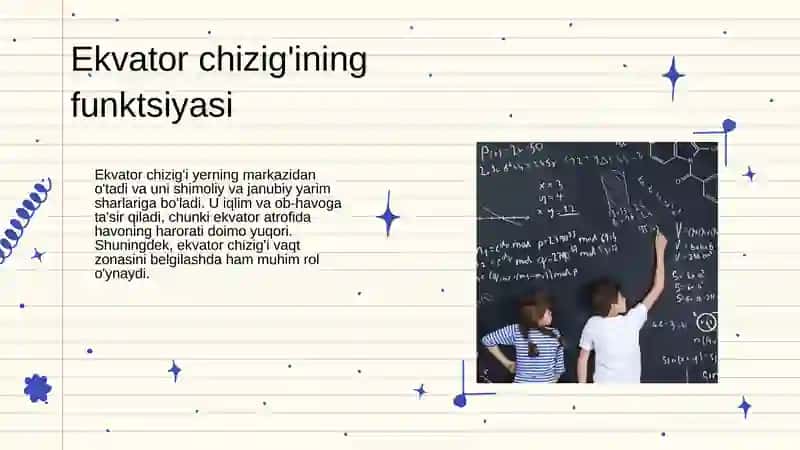 Ekvator. Meridian va parallel chiziqlari. Globus. Xarita. Oy va uning fazalari 4