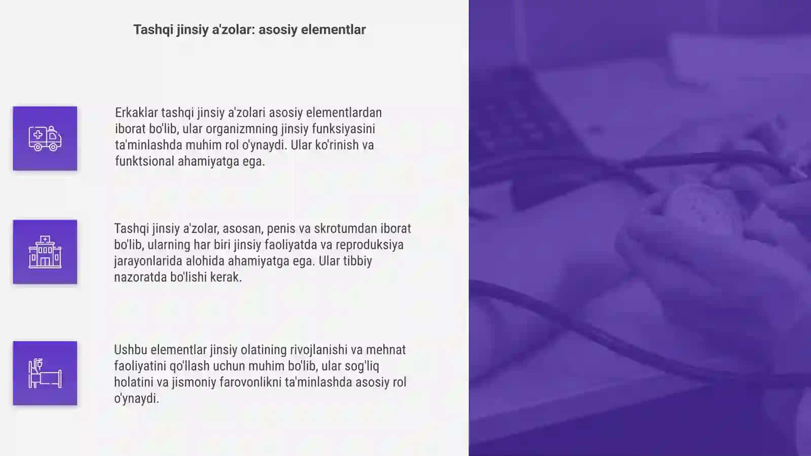 Erkaklar tashqi va ichki jinsiy a'zolarining fizialogiyasi 4