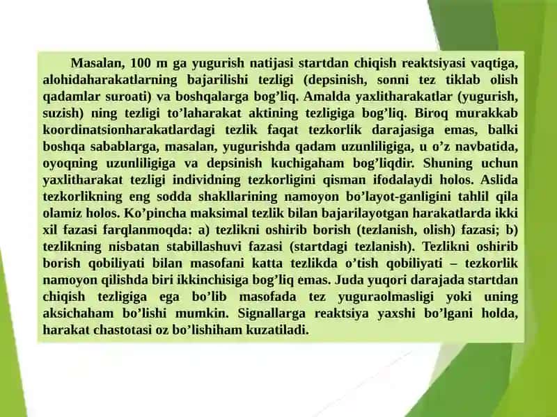 TEZKORLIK VA CHAQQONLIK QOBILIYATINI TARBIYALASH 4