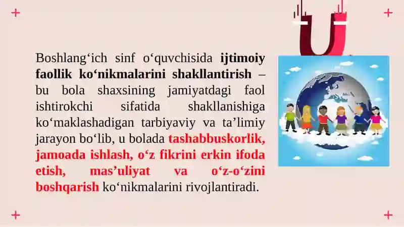 TARBIYA DARSLARIDA O‘QUVCHINI O‘Z USTIDA ISHLASH JARAYONI 4