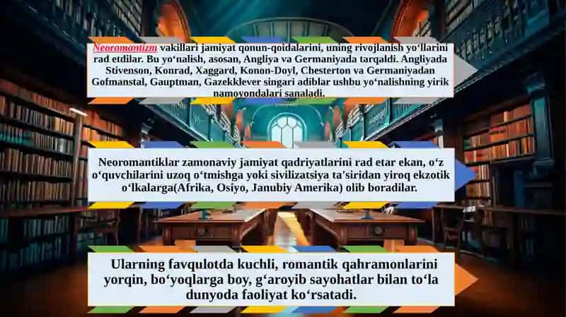 XIX ASR OXIRI VA XX ASR JAHON ADABIYOTI 4
