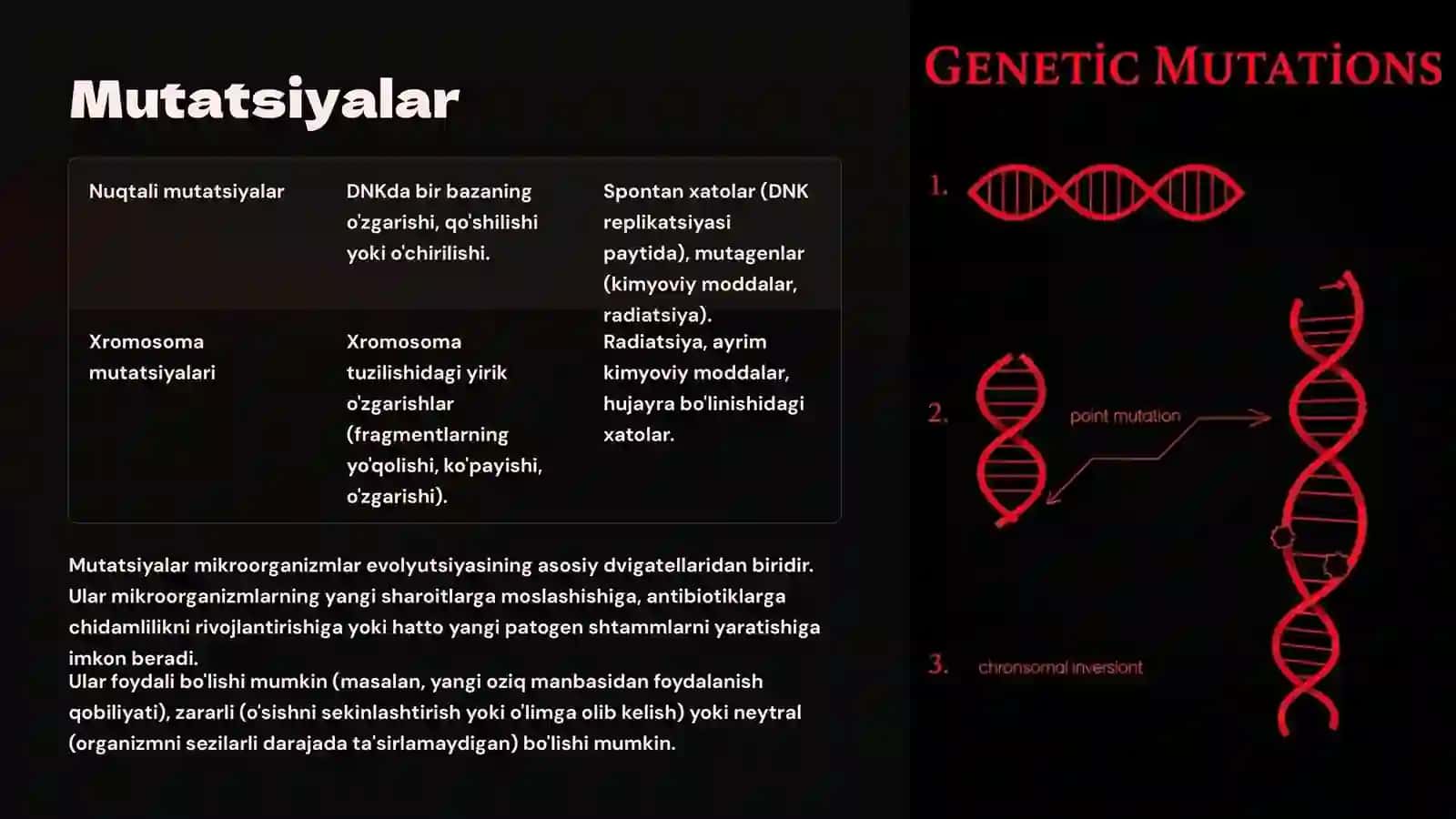 Mikroorganizmlarning o'zgaruvchanligi va irsiyati 4