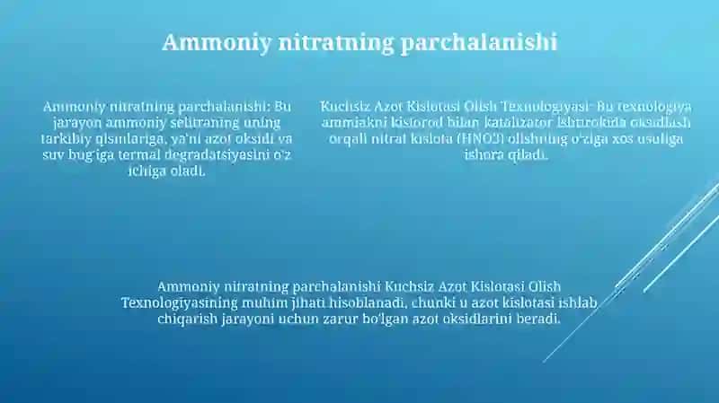 Kuchsiz Azot Kislotasi Olish Texnologiyasi 4