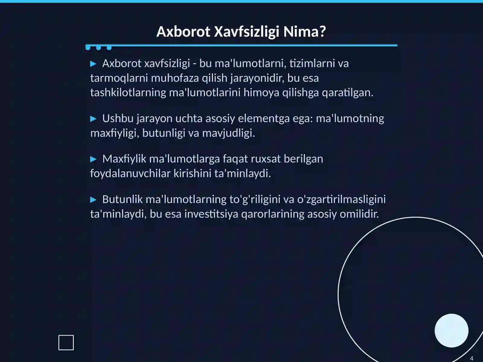 Investitsiya Loyihalarini Baholashda Axborot Xavfsizligi va Kibertahdidlar Ta'siri 4