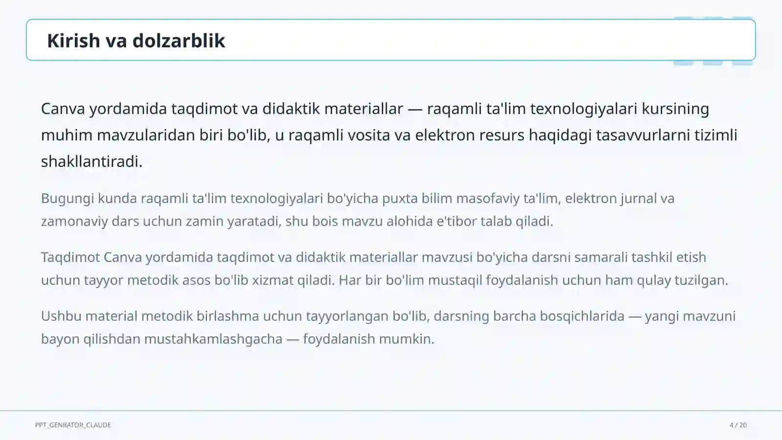 Canva yordamida taqdimot va didaktik materiallar 4