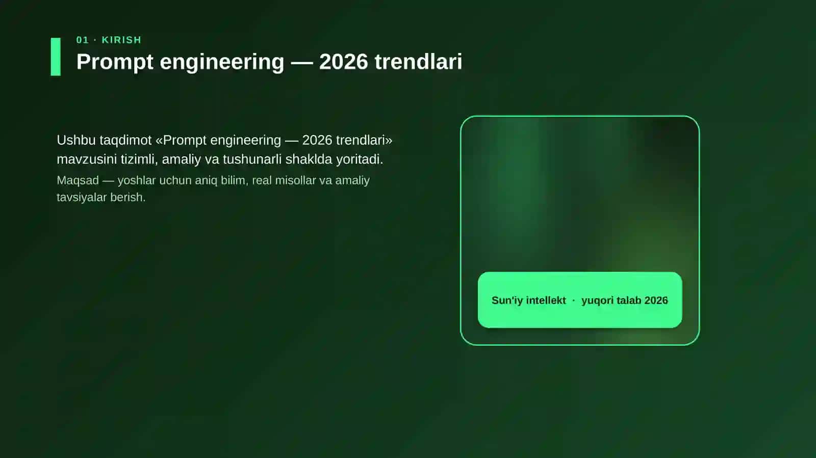 Prompt engineering — 2026 trendlari 4