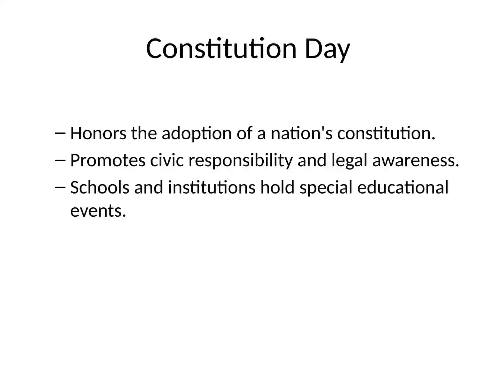 National Holidays: Overview 4