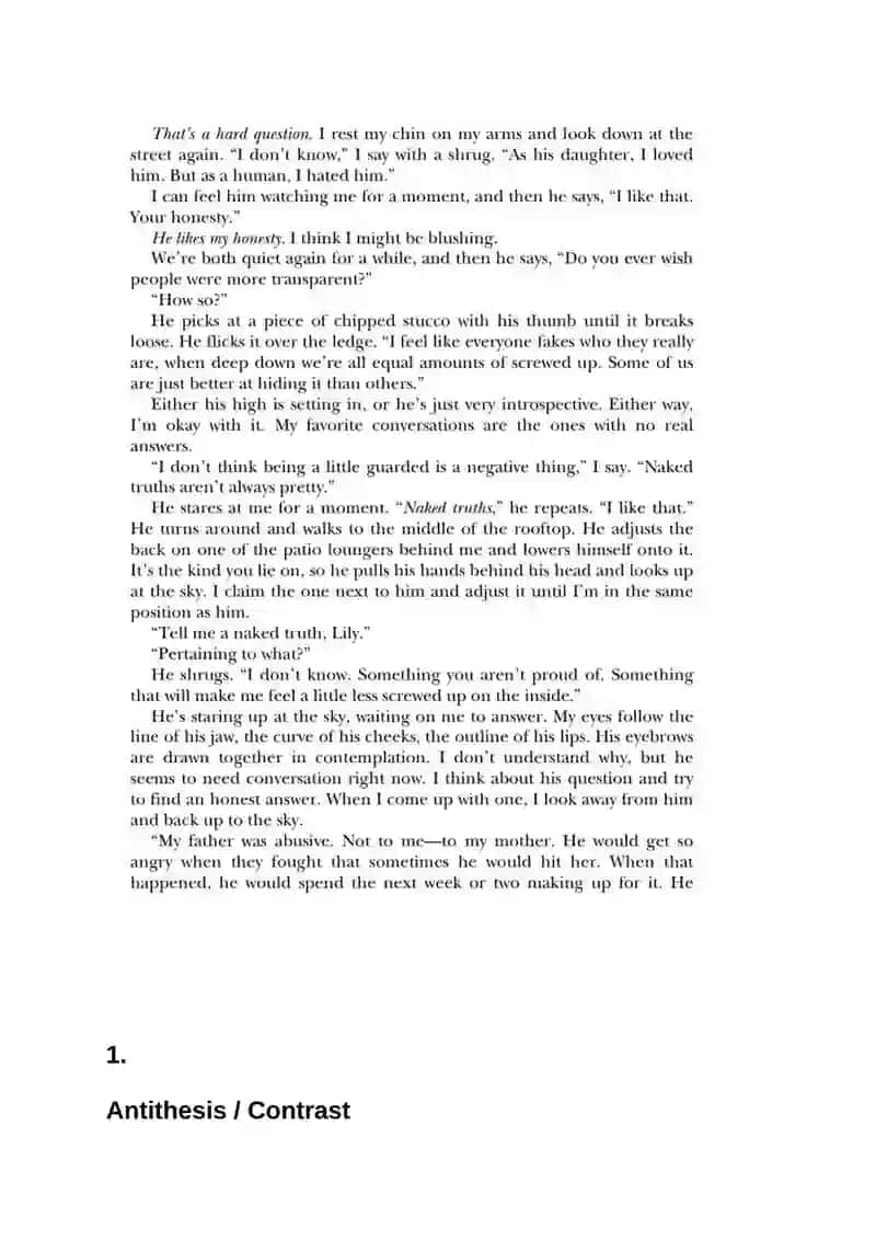 “It ends with us “ novel 4
