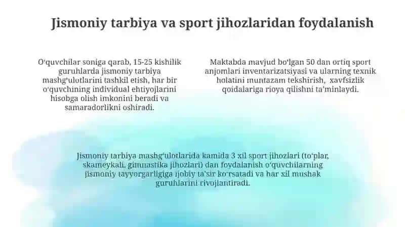 Jismoniy Tarbiya Mashgʻulotlari 4