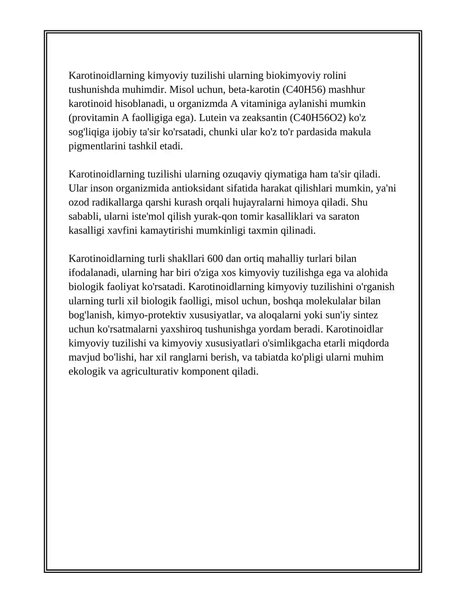 KARATINOIDLAR 4