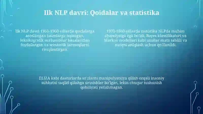 NLP texnologiyalarining rivojlanish bosqichlari 4
