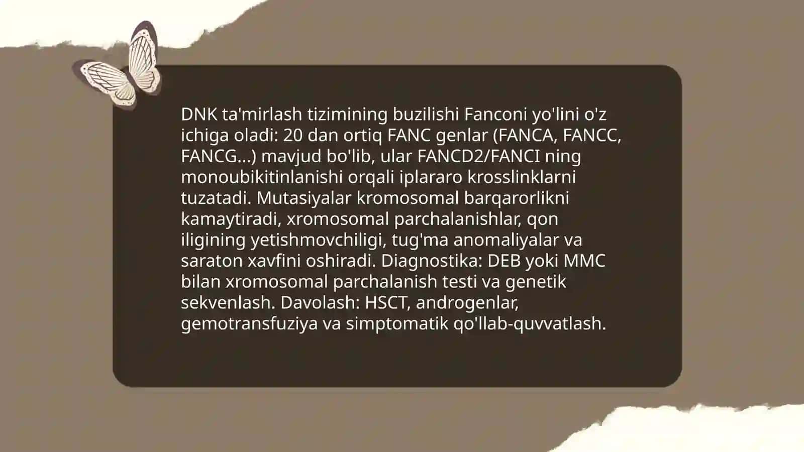 Fankoni anemiyasi etiologiya patogenez klinika davolash prinsiplari 4