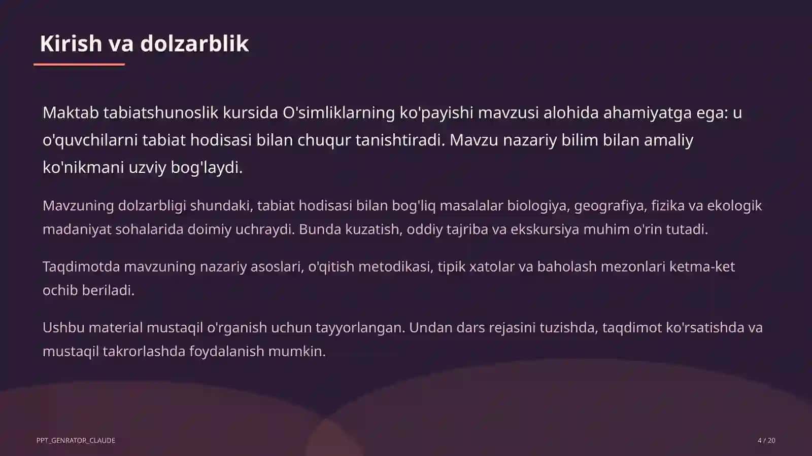 O'simliklarning ko'payishi (3-sinf) 4