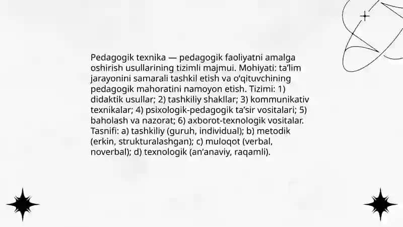 Pedagogik mahorat tushunchasi va uning zamonaviy ta'rifi 4