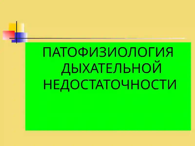 Патофизиология внешнего дыхания. Гипоксия 4