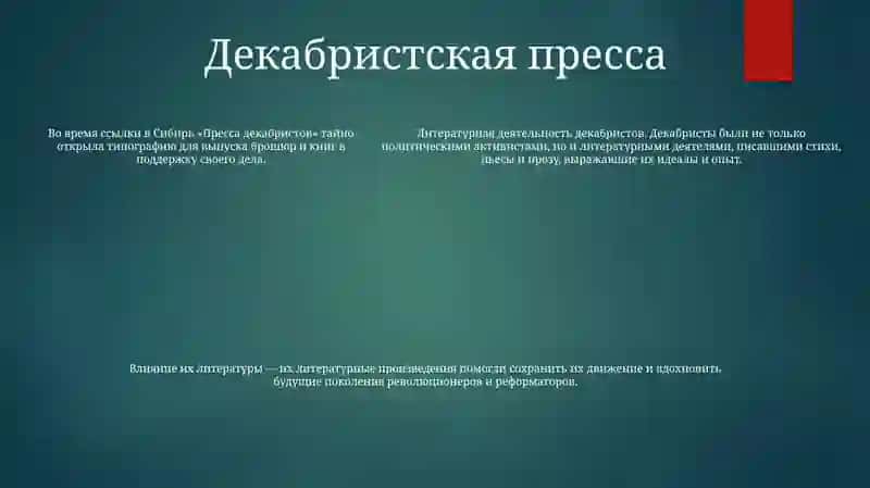 Литературная Деятельность Декабристов 4