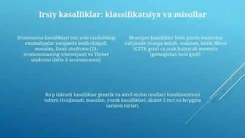 POLIMORFIZM, MUTATSIYALAR, NASLIY KASALLIKLAR 4