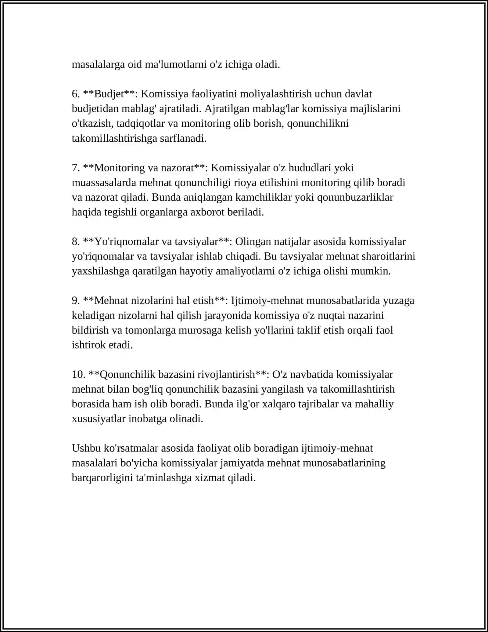 IJTIMOIY-MEHNAT MASALALARI BO‘YICHA KOMISSIYALAR VA ULARNING VAKOLATLARI 4