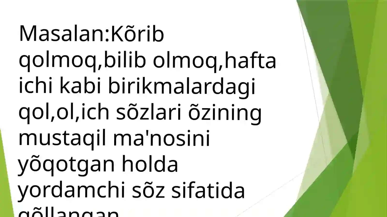 Mustaqil so'z turkumlari 4