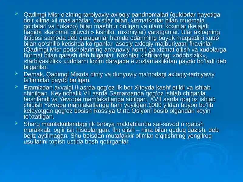 Jahon pedagogika fanining rivojlanish tarixi 4