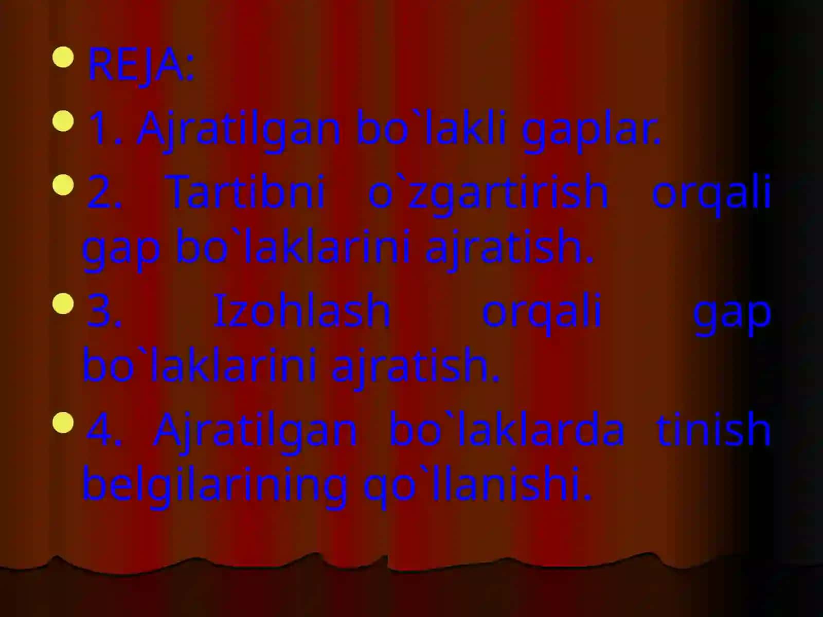 Ajratilgan bo`laklar uslubiyati 4