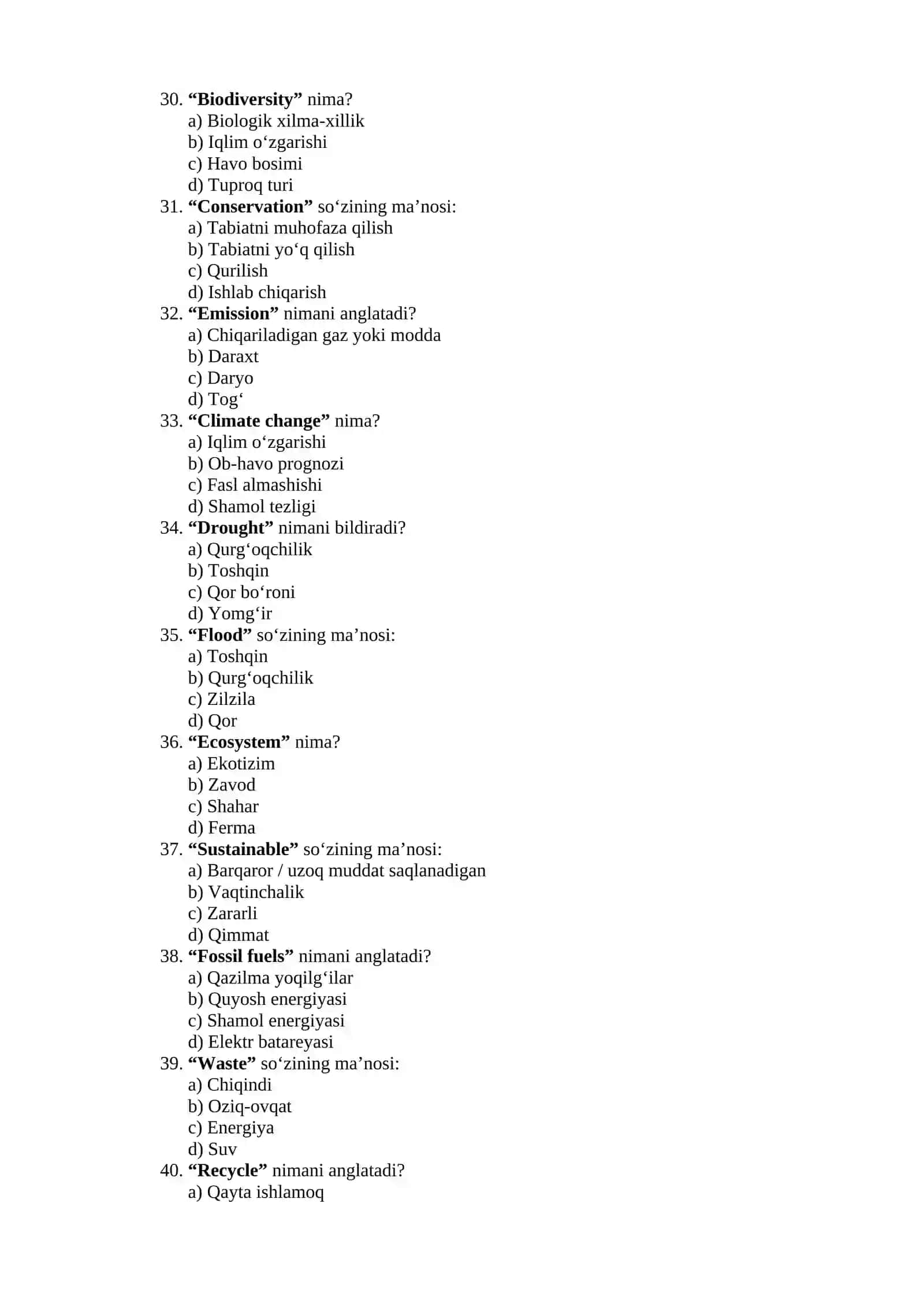 IELTS VOCABULARY — 200 _ TA TEST 4