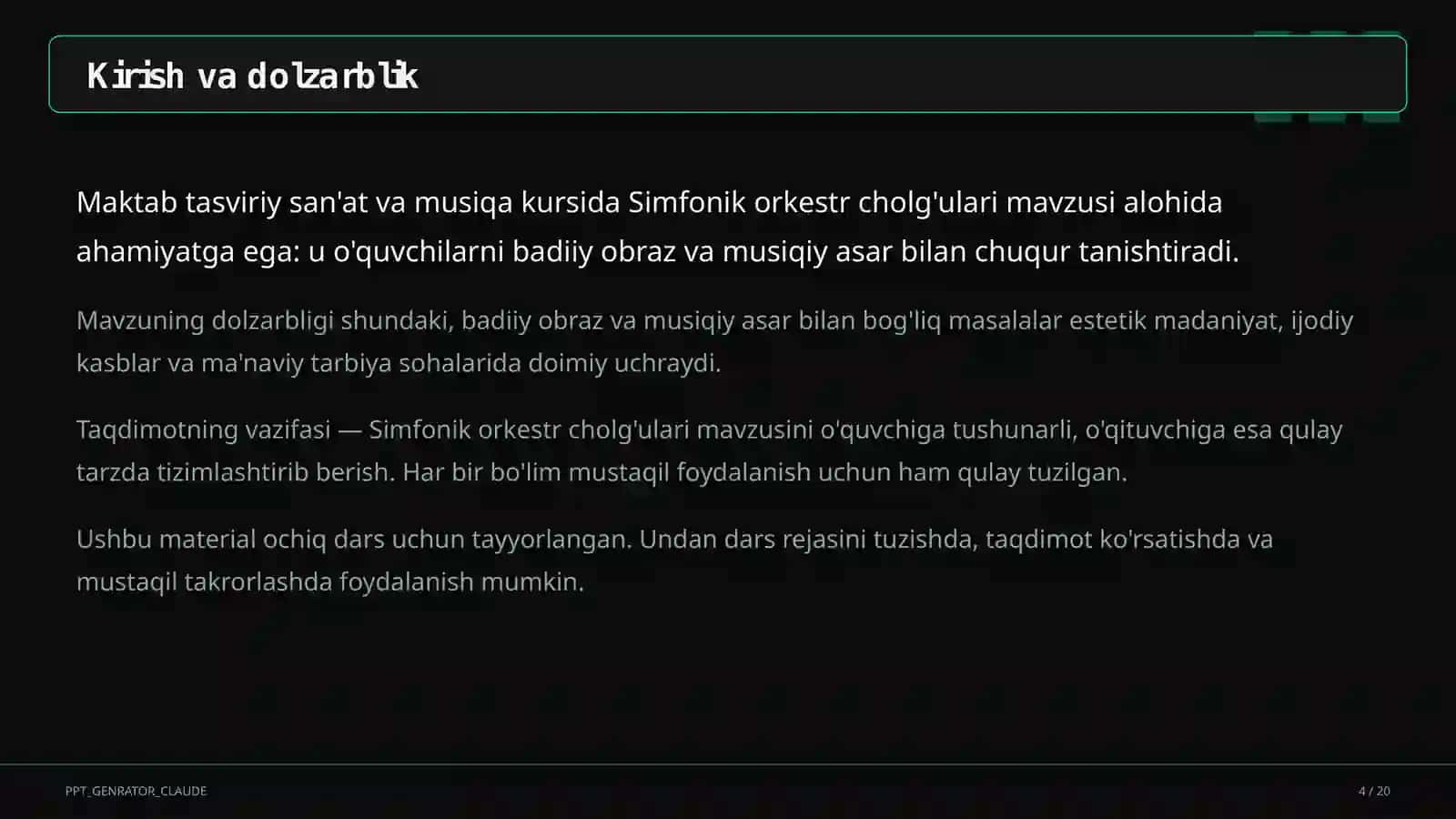 Simfonik orkestr cholg'ulari (5-sinf) 4