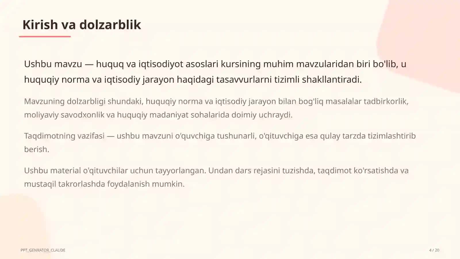 Davlat hokimiyati organlari: qonun chiqaruvchi, ijro, sud (10-sinf) 4