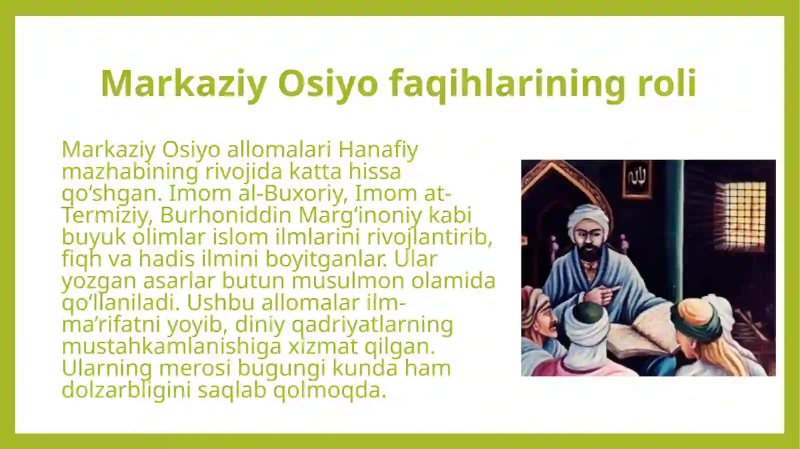 Tasavuf ta'limotining Sharq madaniyatiga ta'siri. Islom qadriyatlari va ma'rifatining hozirgi davrdagi ahamiyati 4