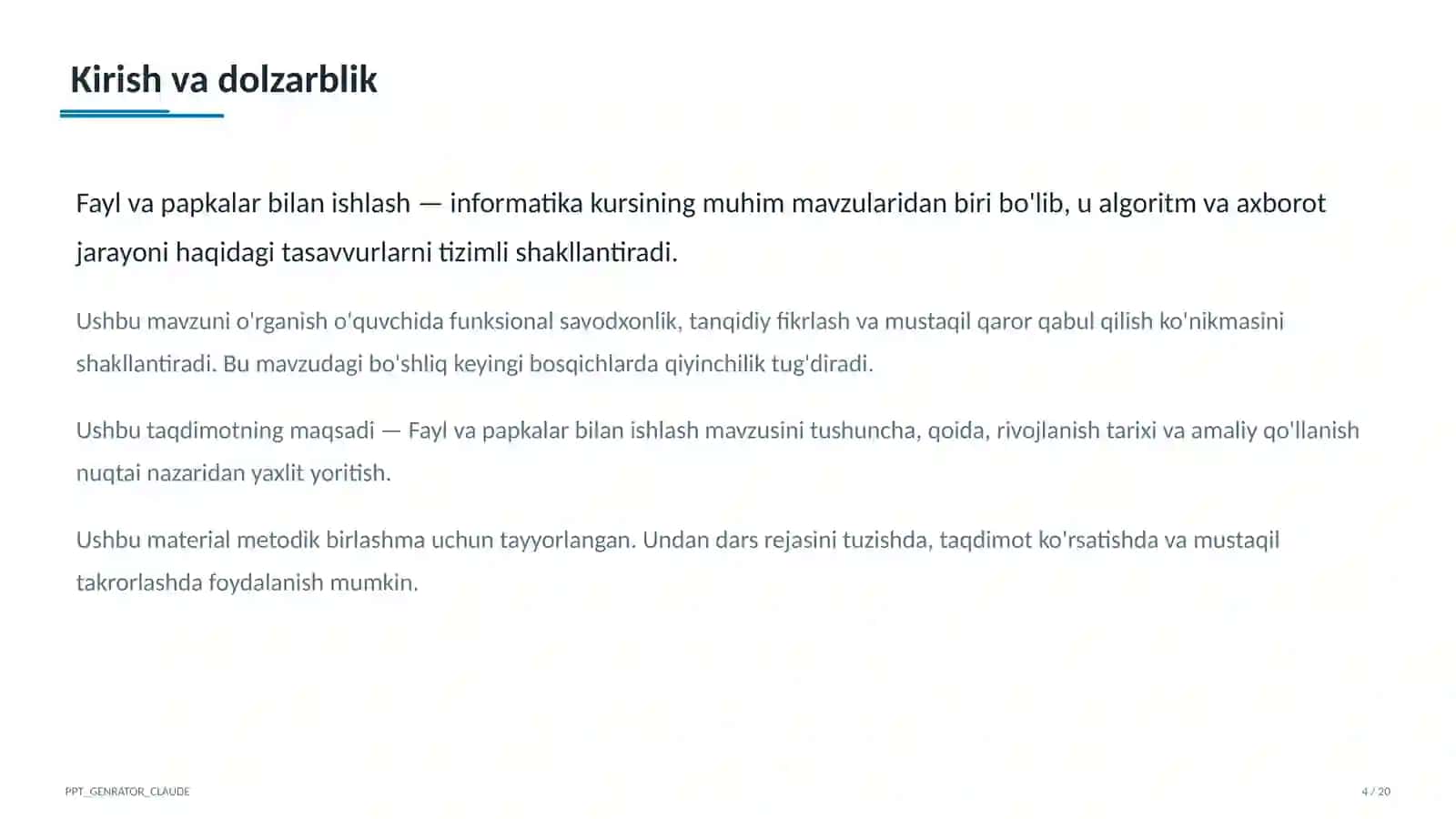 Fayl va papkalar bilan ishlash (5-sinf) 4