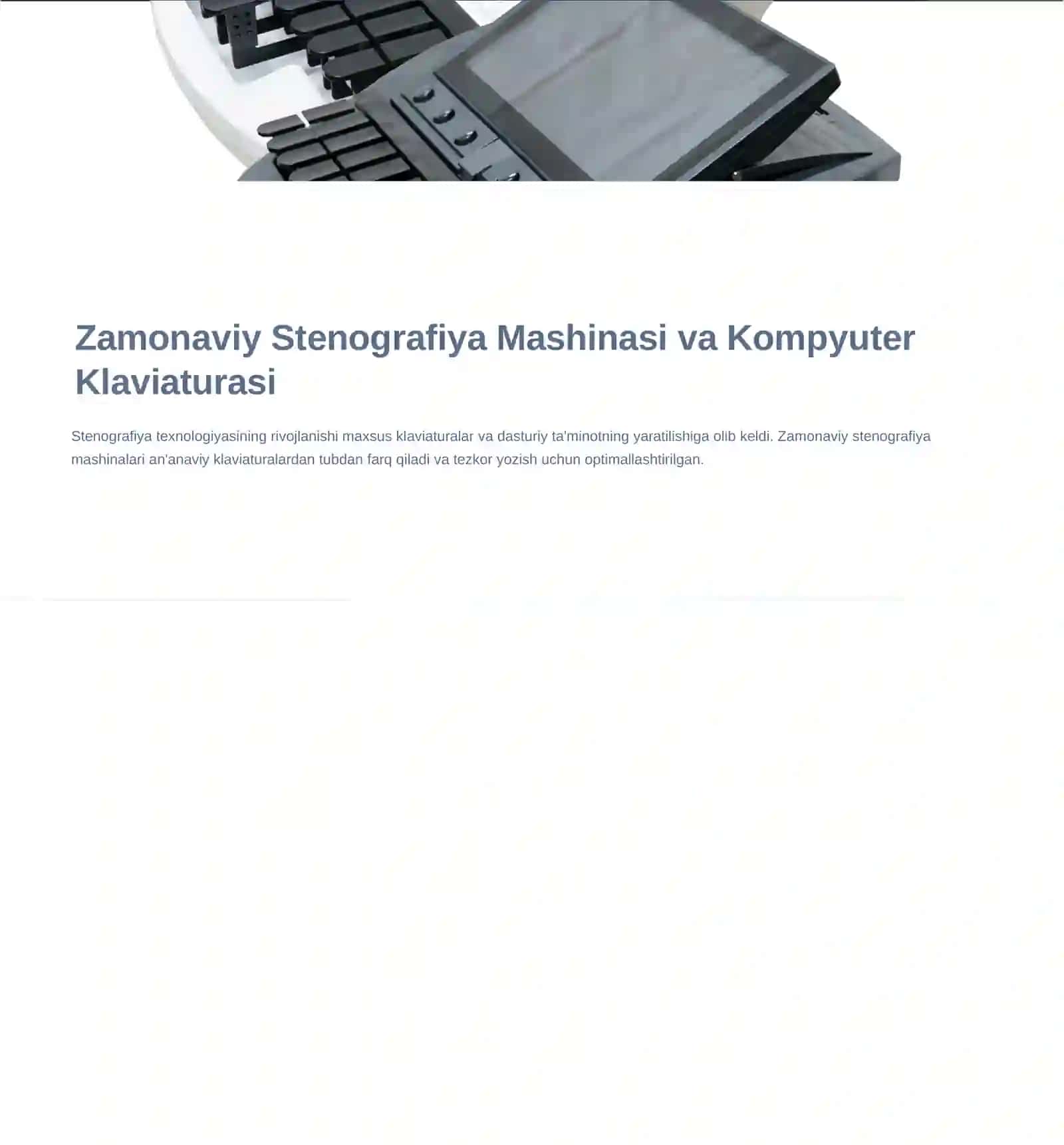 Kompyuter Stenografiyasining 4