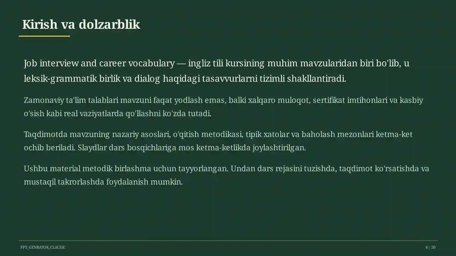 Ingliz tili (11-sinf) 4