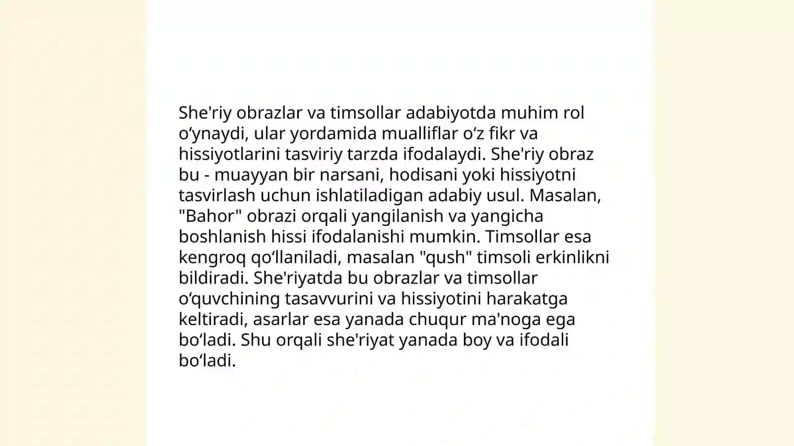 She'riy matinni tahlil qilish usullari 4