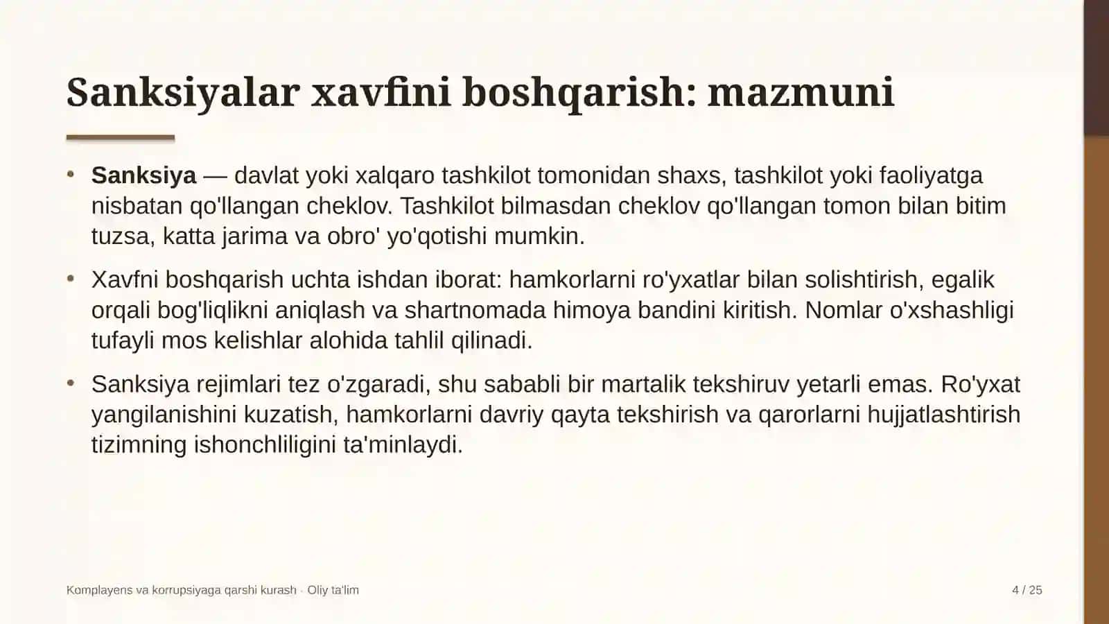 Lalmikor dehqonchilikda sanksiyalar xavfini boshqarish 4