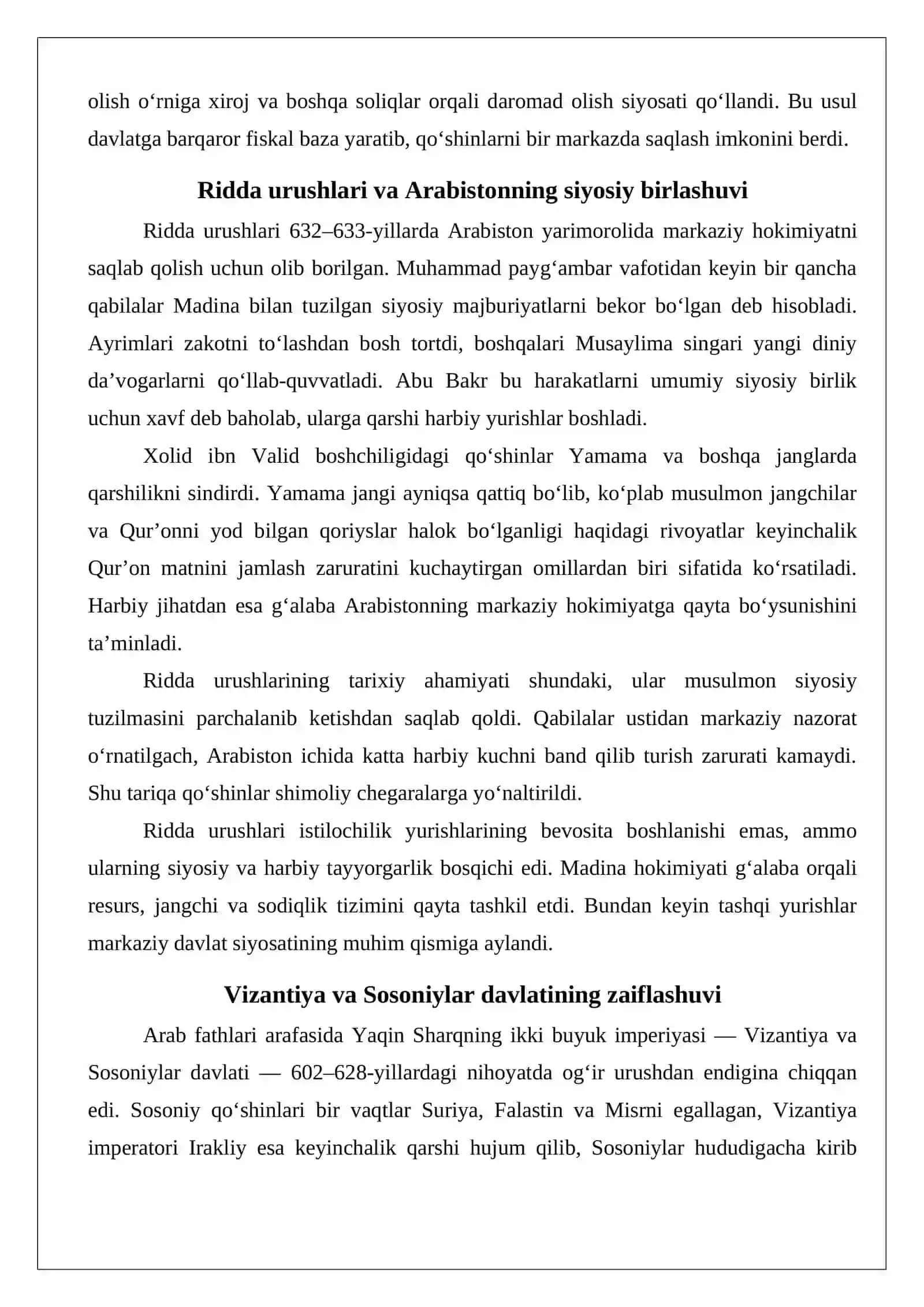 Arab xalifaligi istilochilik yurishlari 4