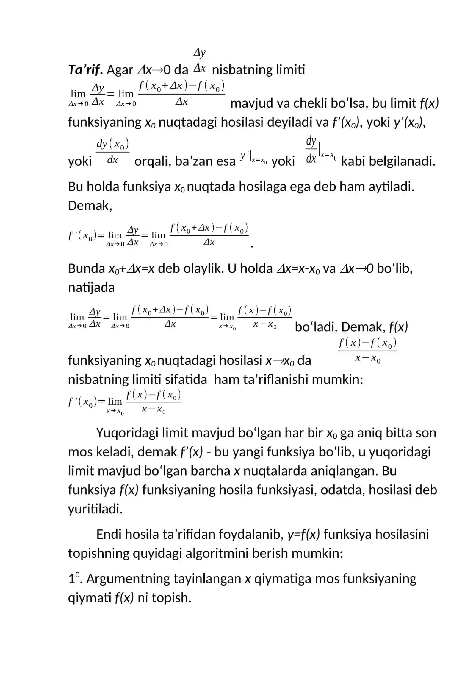 Parametrik tenglama bilan berilgan chiziq urinmasi va normali tenglamalari 4